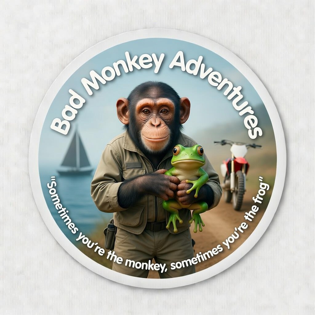 Bad Monkey Adventures sticker